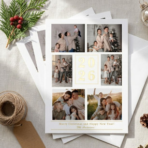 Merry Christmas Joy family Photo Collage Holiday