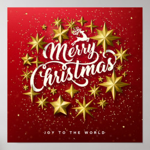 Merry Christmas - Joy To The World Poster