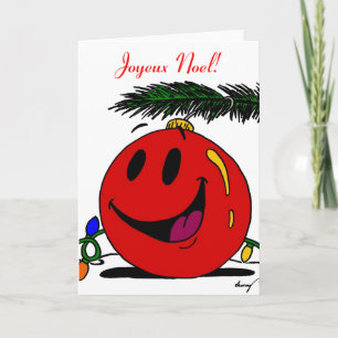 Merry Christmas Joyeux Noel French Christmas Card