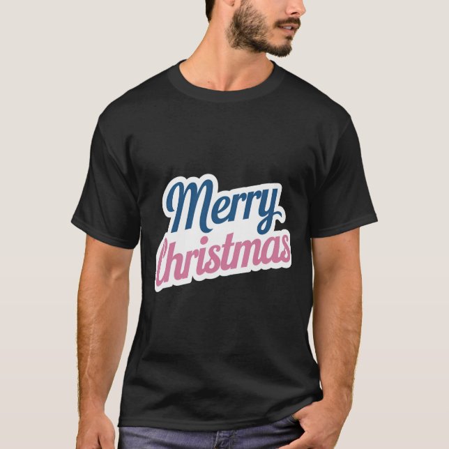 Merry Christmas Joyful Spirit T-Shirt for Men (Front)