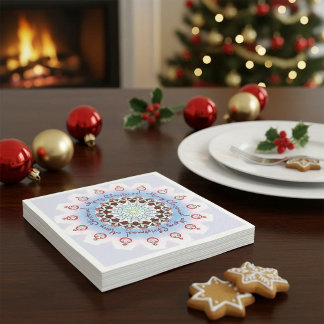 Merry Christmas Kaleidoscope Napkin