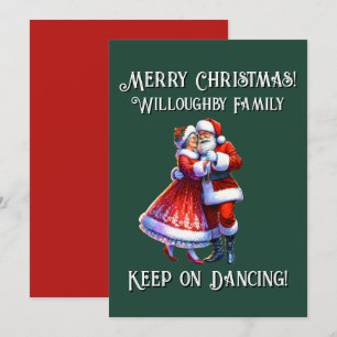 Merry Christmas! KEEP ON DANCING Holiday Card