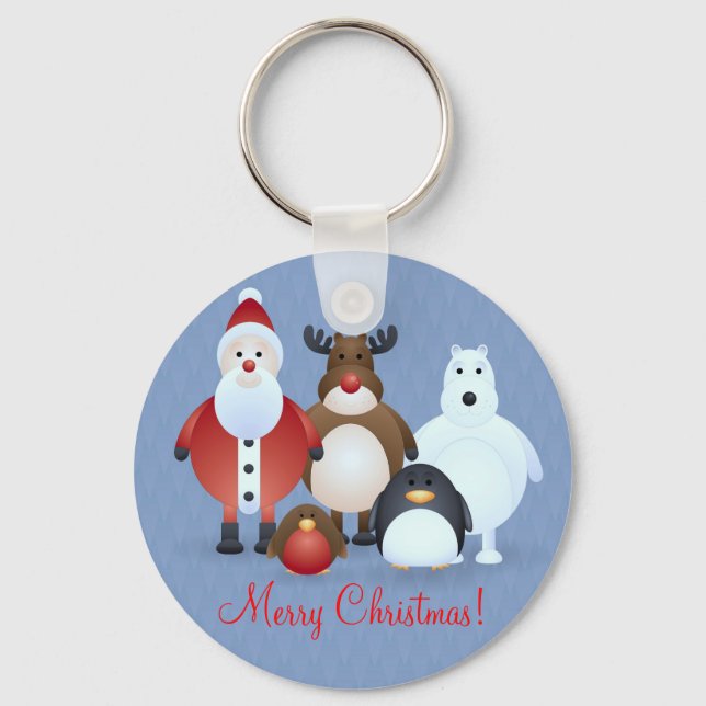 Merry Christmas Key Ring (Front)