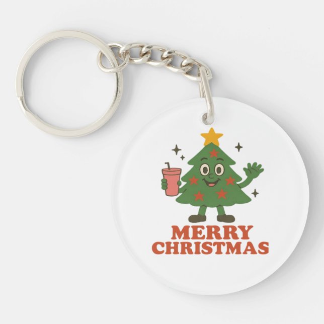 Merry Christmas  Key Ring (Front)