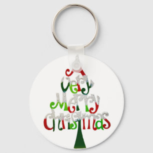 Merry Christmas Key Ring