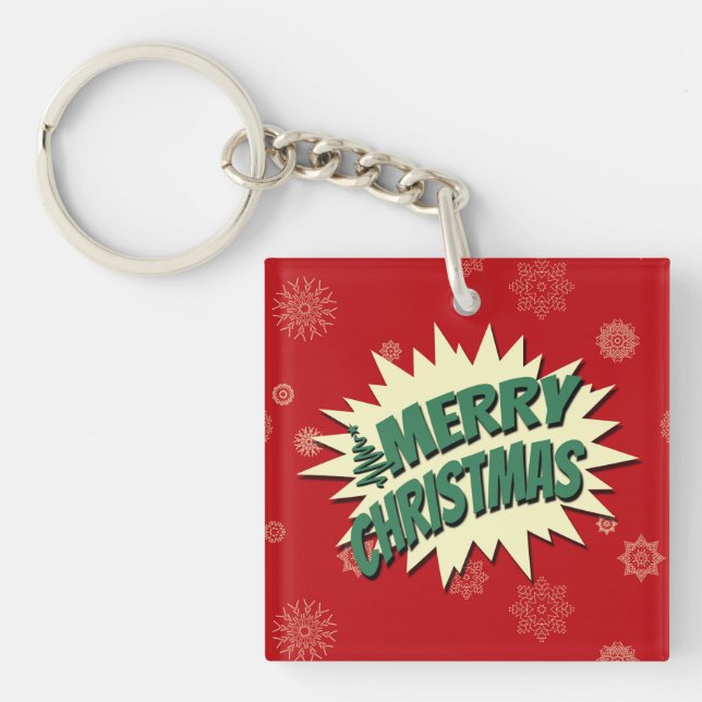 Merry Christmas Key Ring (Front)