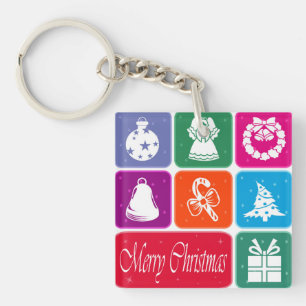 Merry Christmas Key Ring