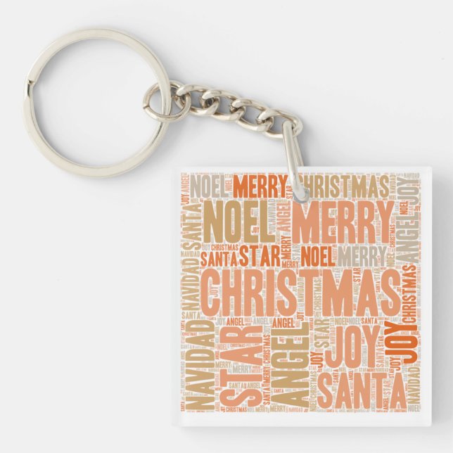 Merry Christmas Key Ring (Front)
