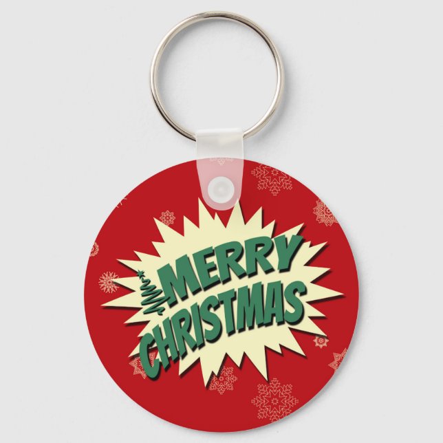 Merry Christmas Key Ring (Front)