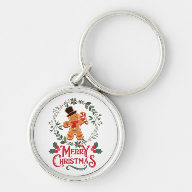 Merry Christmas Key Ring (Front)