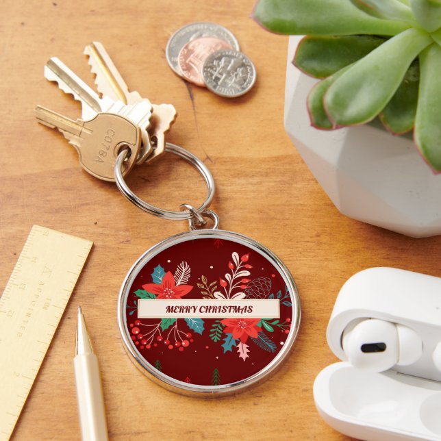 Merry Christmas  Key Ring (Desk)