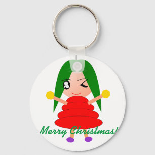 Merry Christmas Key Ring