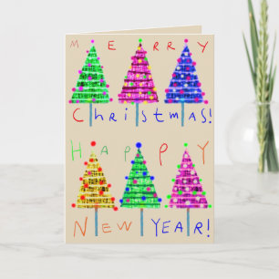 Merry Christmas Kids Art Christmas Cards