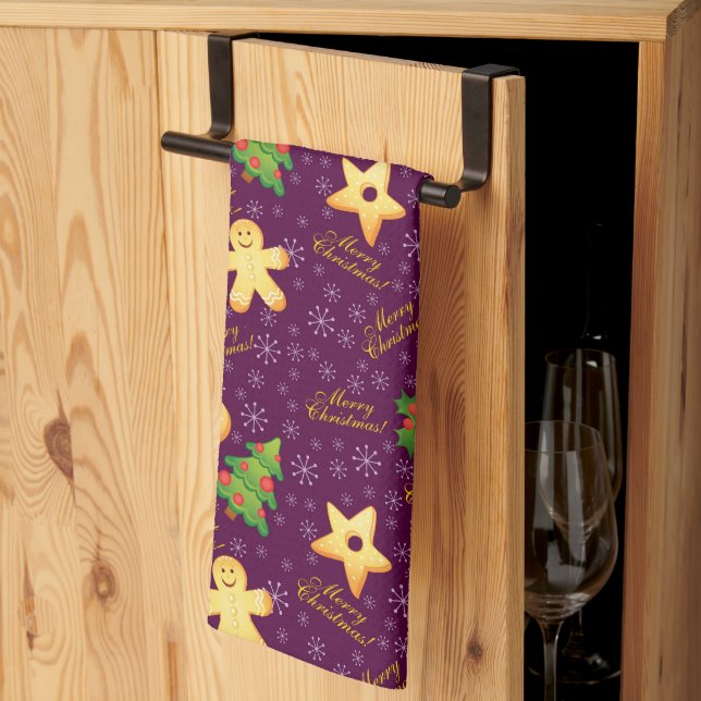 Merry Christmas Kitchen Towel (Thirds Fold)