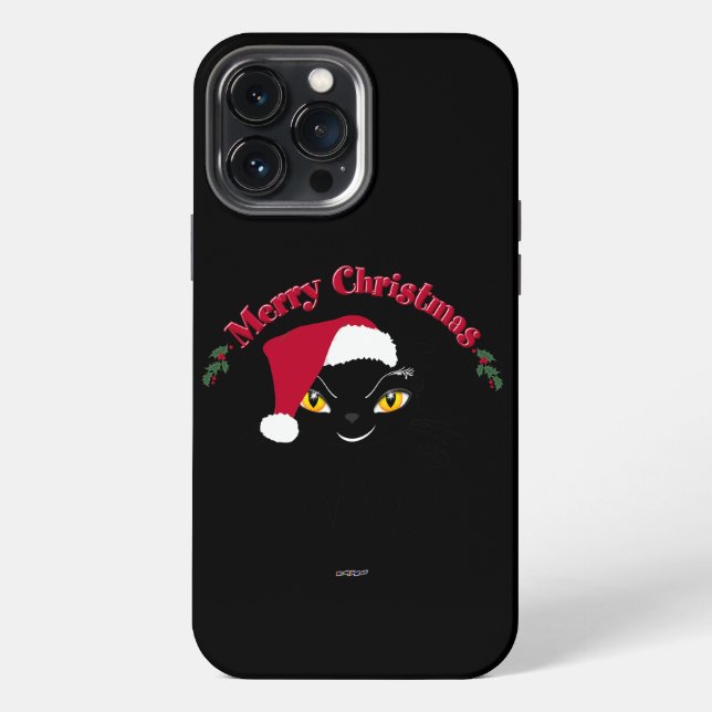 Merry Christmas Kitty Cat iPhone Case (Back)