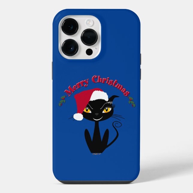 Merry Christmas Kitty Cat iPhone Case (Back)