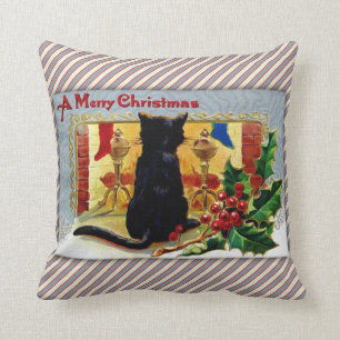 Merry Christmas Kitty Cushion