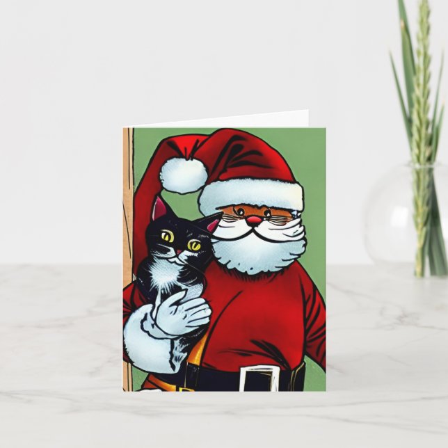 Merry Christmas Kitty Holiday Card (Front)