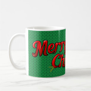 Merry Christmas Knit Coffee Mug