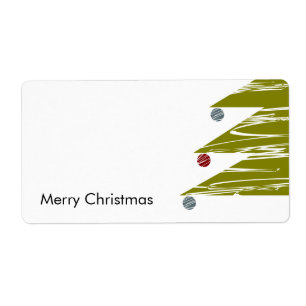 Merry Christmas Label