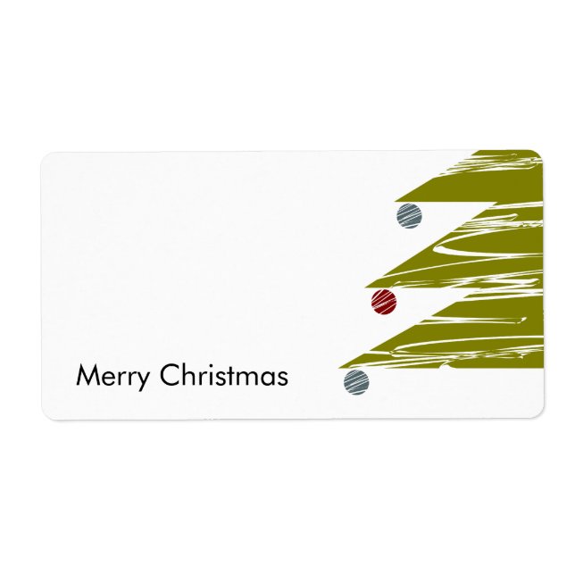 Merry Christmas Label (Front)