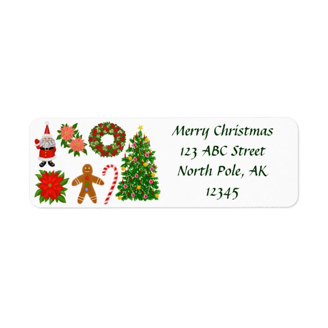 Merry Christmas Label (Front)