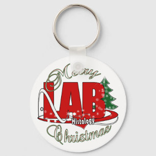 MERRY CHRISTMAS LABORATORY KEY RING