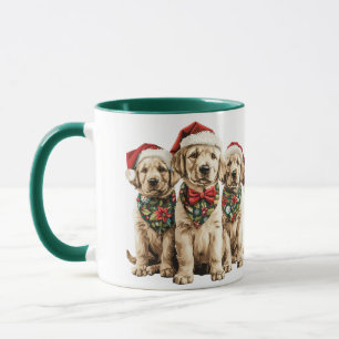 Merry Christmas Labrador Retriever Santa Puppy Dog Mug