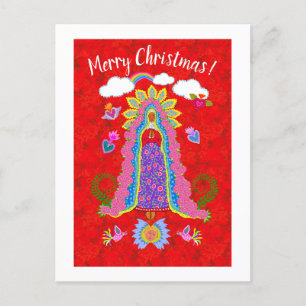 Merry Christmas Lady of Guadalupe  Postcard