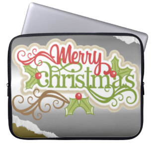 Merry Christmas  Laptop Sleeve