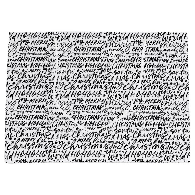 Merry Christmas  Large Gift Bag (Front)