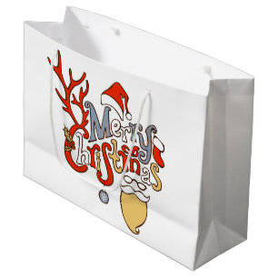 Merry Christmas Large Gift Bag