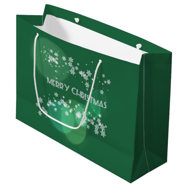  Merry Christmas Large Gift Bag (Front Angled)