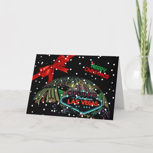 Merry Christmas Las Vegas Card (Front)