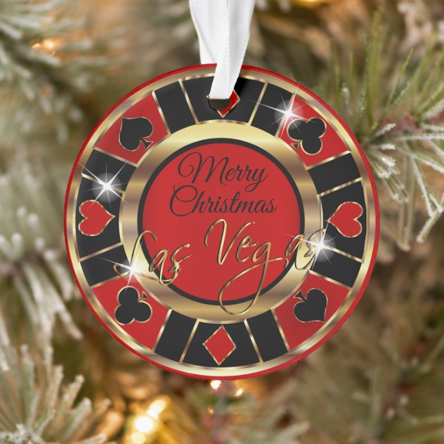 Merry Christmas Las Vegas Ornament (Tree)