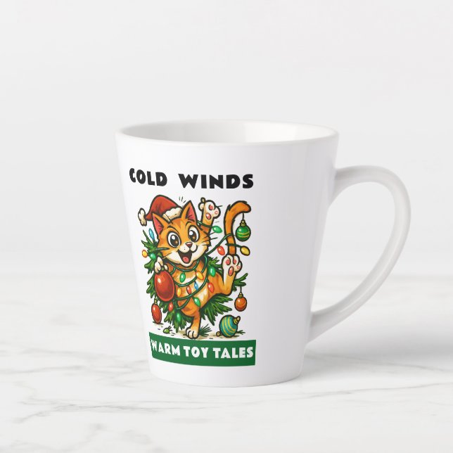 Merry Christmas Latte Mug (Right)