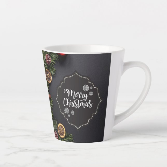 Merry Christmas Latte Mug (Right)