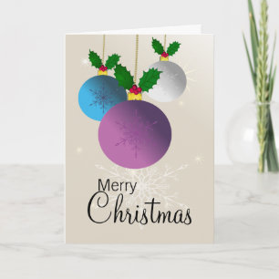 Merry Christmas, Let it snow. Holiday Card