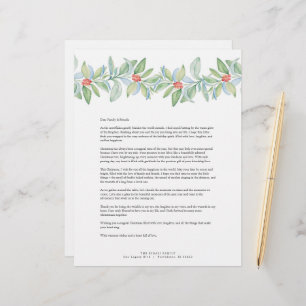Merry Christmas Letters Template Custom Letterhead