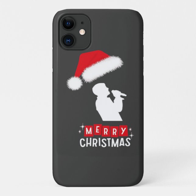 Merry Christmas Library Tree Case-Mate iPhone Case (Back)
