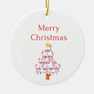 merry christmas lights ceramic tree decoration