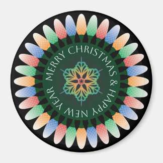 Merry Christmas Lights Magnet