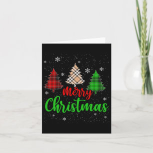 Merry Christmas Lights Red Santa Hat Xmas Family M Card