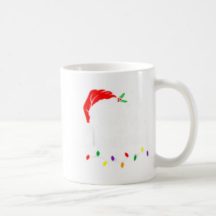 Merry Christmas Lights Red Santa Hat Xmas Family M Coffee Mug