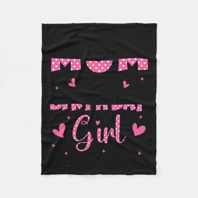 Merry Christmas Lights Red Santa Hat Xmas Family M Fleece Blanket (Front)