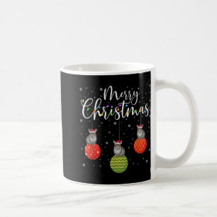 Merry Christmas Lights Santa Hat Ka Ugly Xmas T Sh Coffee Mug