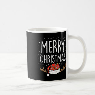 Merry Christmas Lights Santa Hat Xmas Family Men W Coffee Mug