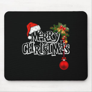 Merry Christmas Lights Santa Hat Xmas Family Men W Mouse Mat