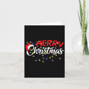 Merry Christmas Lights Xmas Family Funny Christmas Card