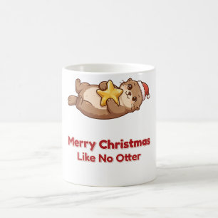 Merry Christmas Like No Otter Star Mug